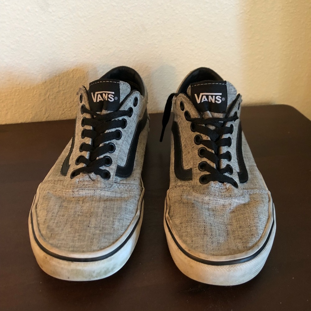 Grey Vans Sneakers with Black Stripe